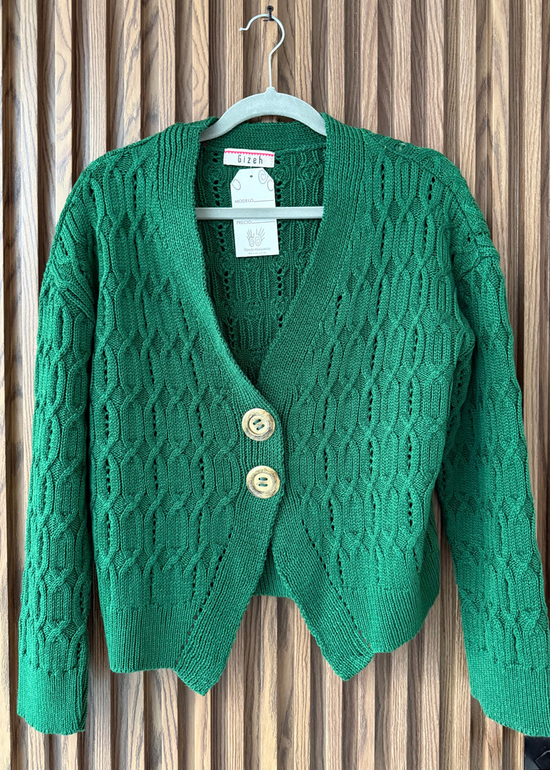 Cárdigan Punto Aranes con botón