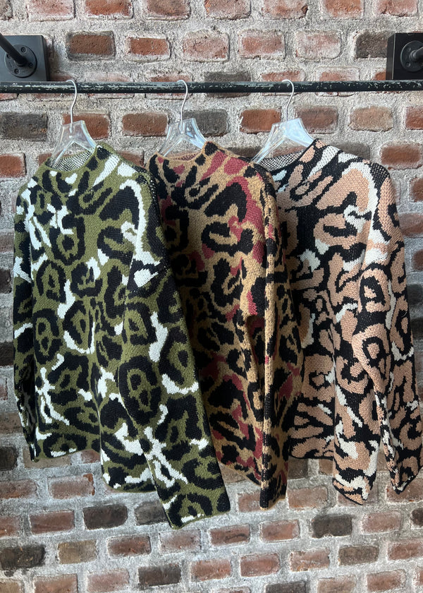 Suéter Doppo Animal Print