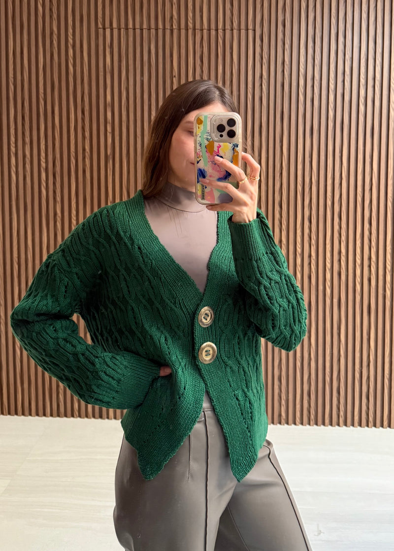 Cárdigan Punto Aranes con botón