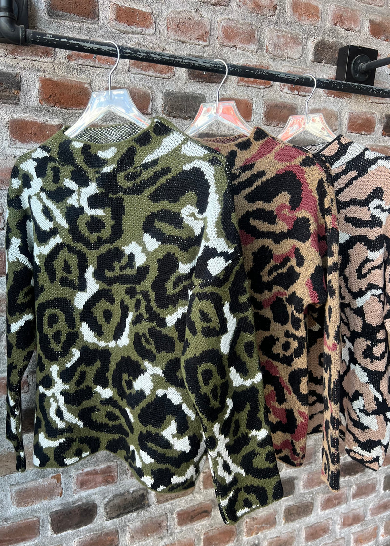 Suéter Doppo Animal Print