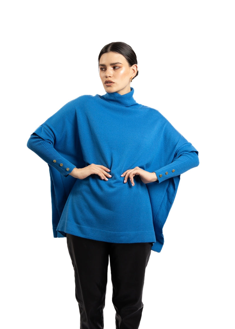 Poncho Liso con Puño Recto